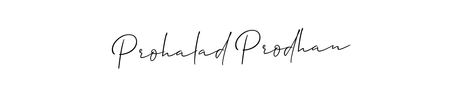 The best way (Allison_Script) to make a short signature is to pick only two or three words in your name. The name Prohalad Prodhan include a total of six letters. For converting this name. Prohalad Prodhan signature style 2 images and pictures png